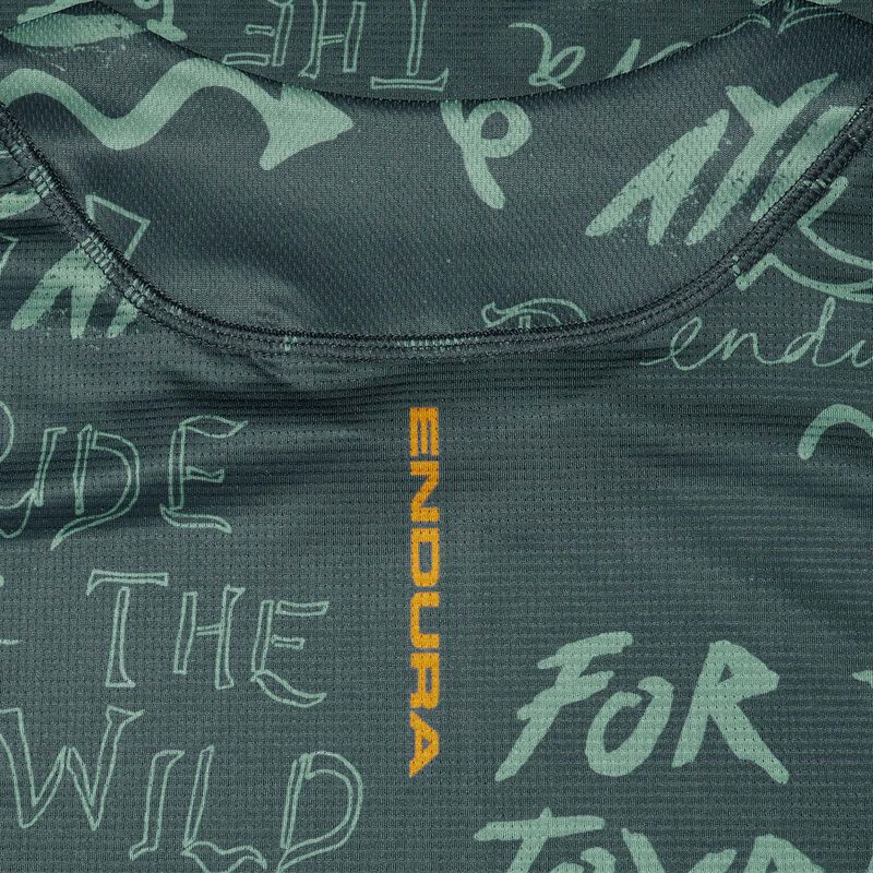 Мъжка блуза с дълъг ръкав за колоездене Endura Singletrack Print carbon grey 4