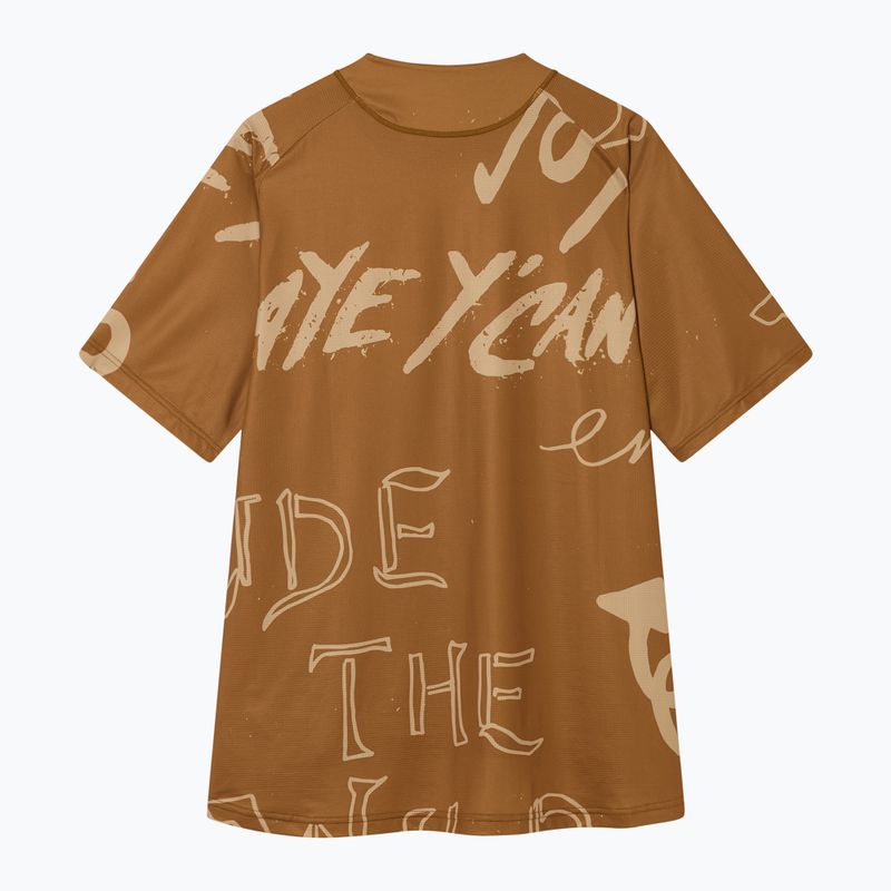 Мъжка тениска за колоездене Endura Singletrack Print trail bronze 2