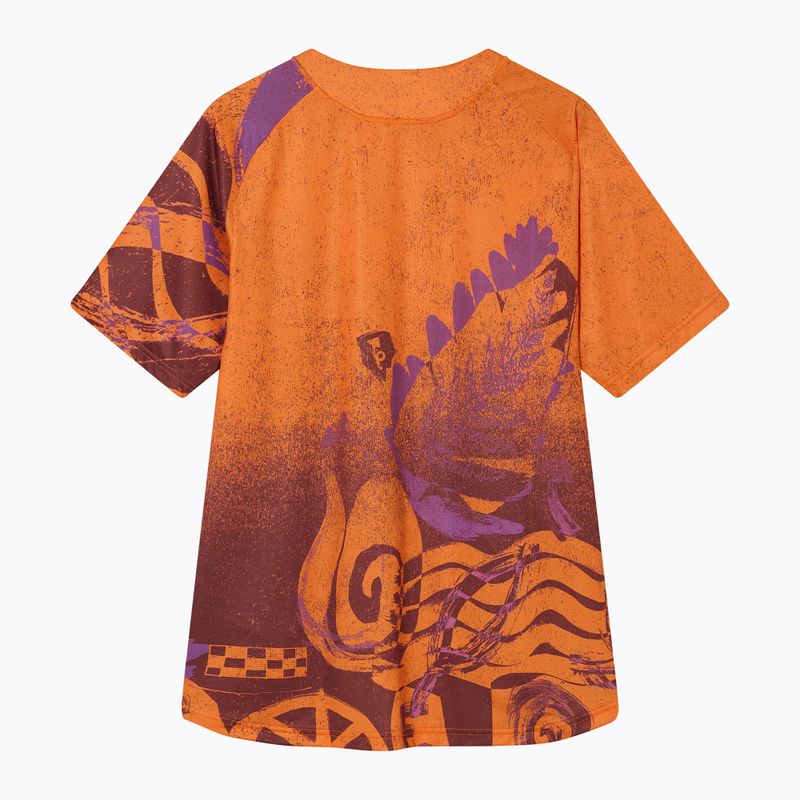 Мъжка тениска за колоездене Endura Singletrack Print end orange 2