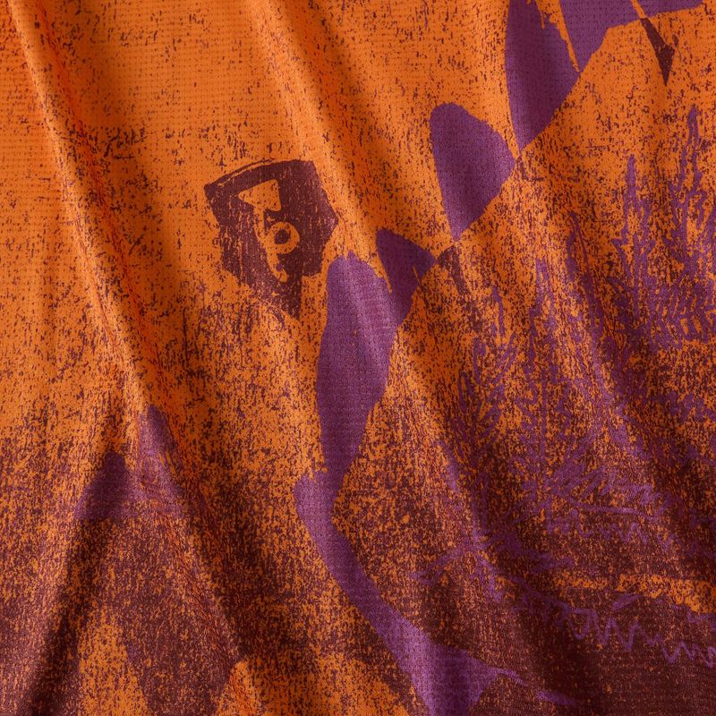 Мъжка тениска за колоездене Endura Singletrack Print end orange 4