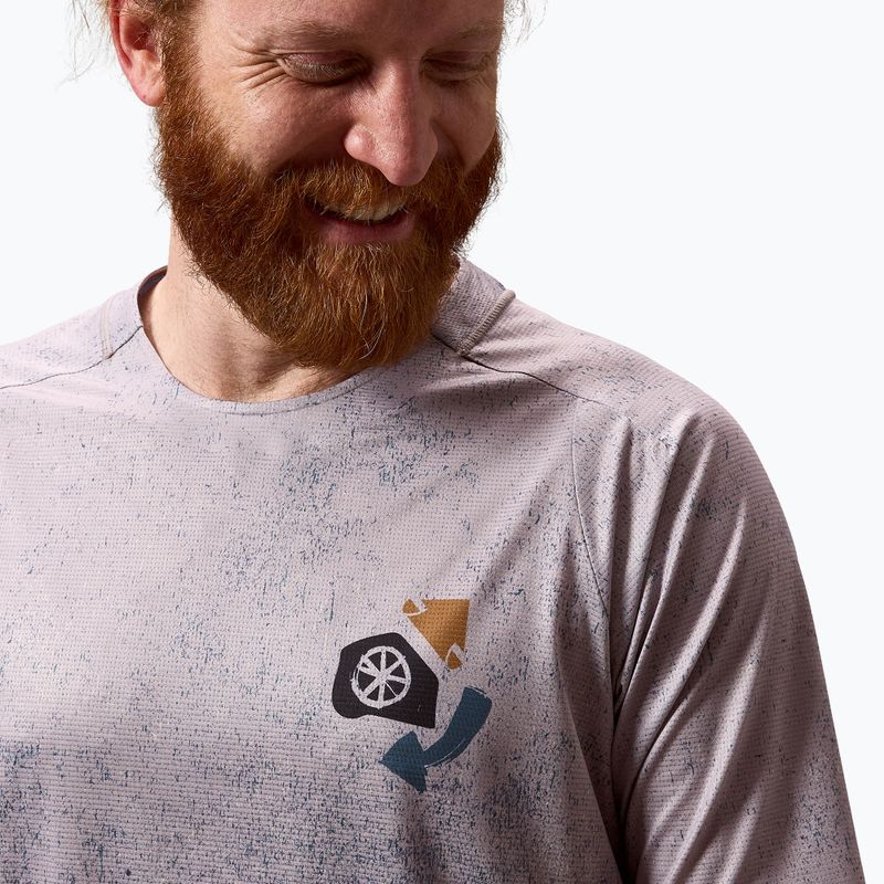 Мъжка тениска за колоездене Endura Singletrack Print titanium 5