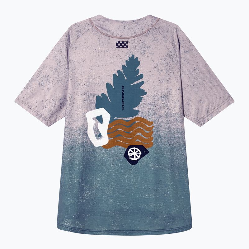 Мъжка тениска за колоездене Endura Singletrack Print titanium 8