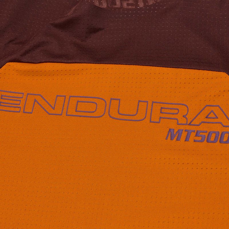 Детска блуза с дълъг ръкав за колоездене Endura MT500 Burner end orange 3