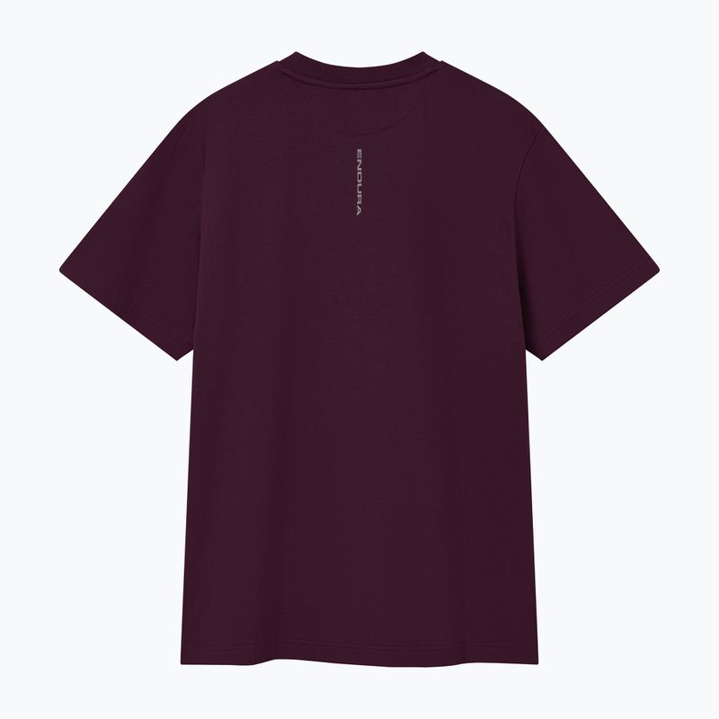 Тениска за колоездене Endura Stacked Logo Graphic Tee black cherry 2