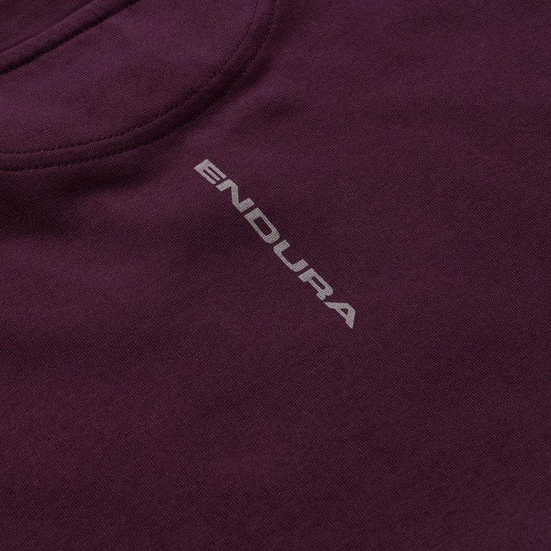 Тениска за колоездене Endura Stacked Logo Graphic Tee black cherry 4