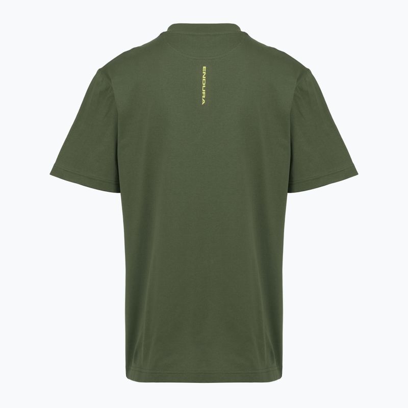Тениска за колоездене Endura Icon Logo Graphic Tee olive-green 2