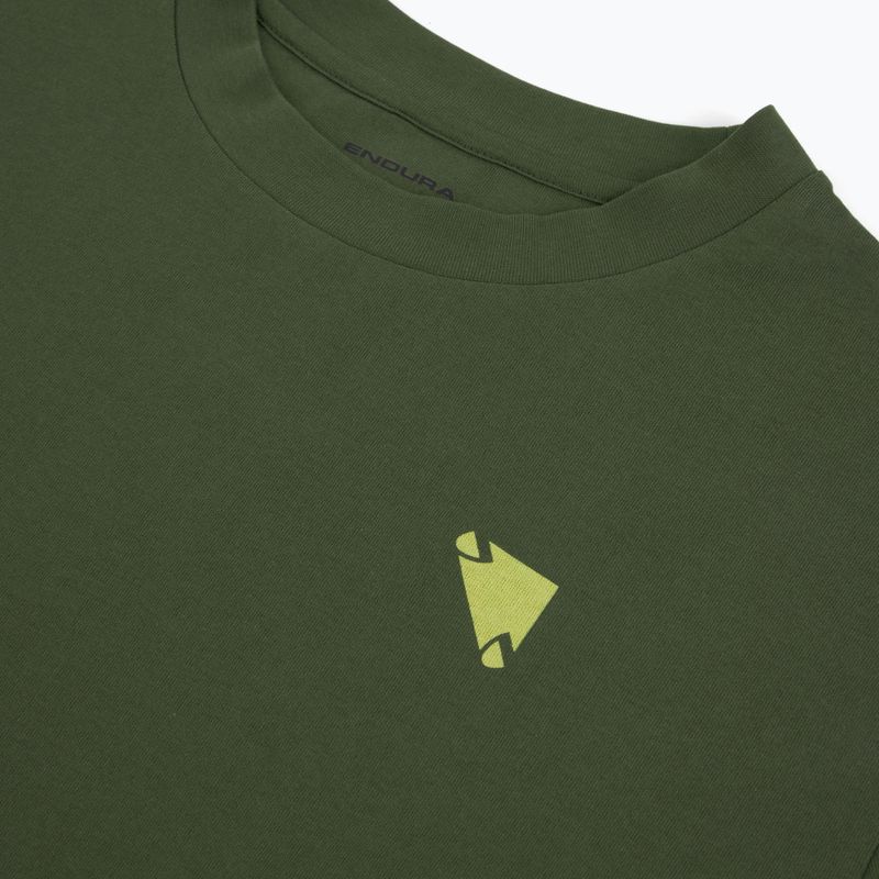Тениска за колоездене Endura Icon Logo Graphic Tee olive-green 3
