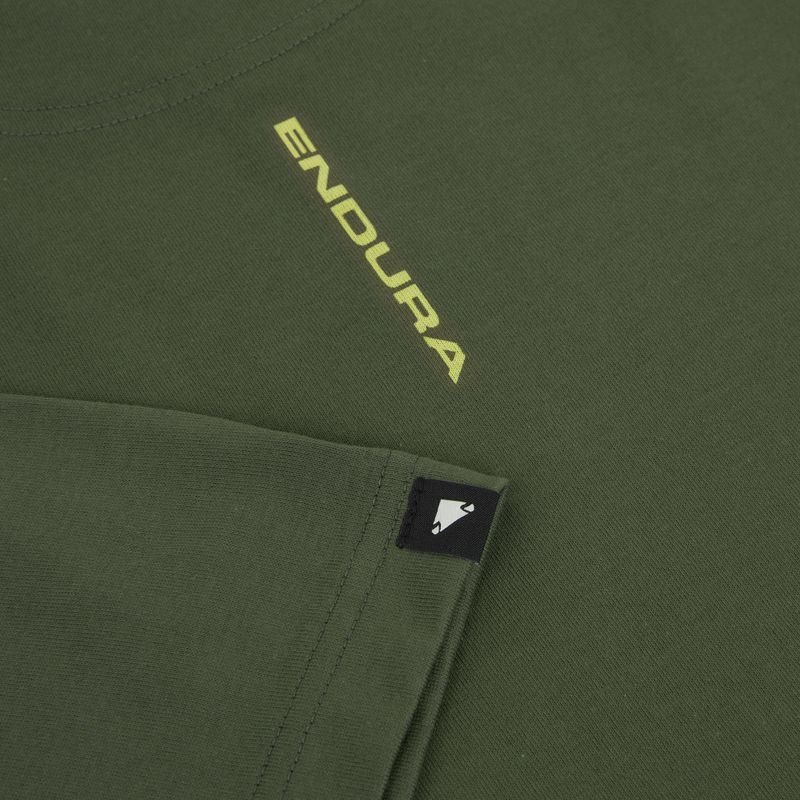 Тениска за колоездене Endura Icon Logo Graphic Tee olive-green 4