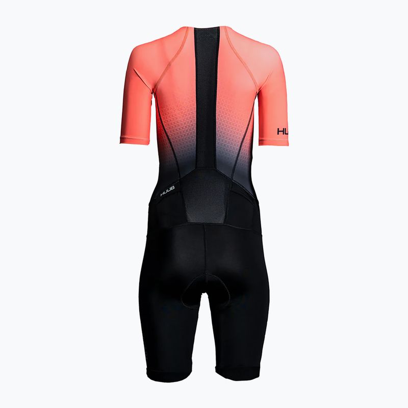 Дамски костюм за триатлон HUUB Commit Long Course Suit black/coral 2