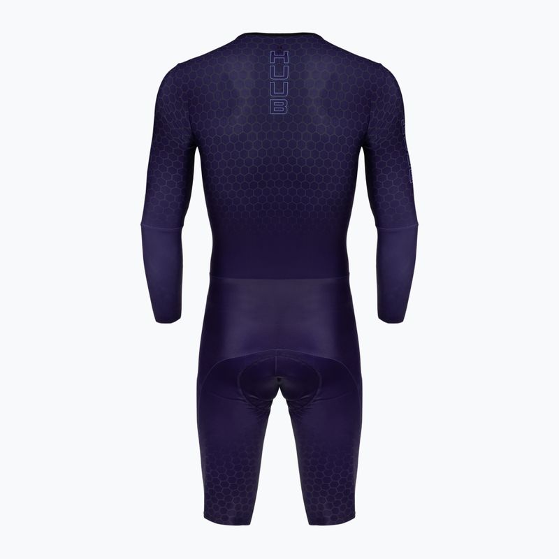 Мъжки гащеризон за колоездене HUUB Huub Skin Suit plum 2