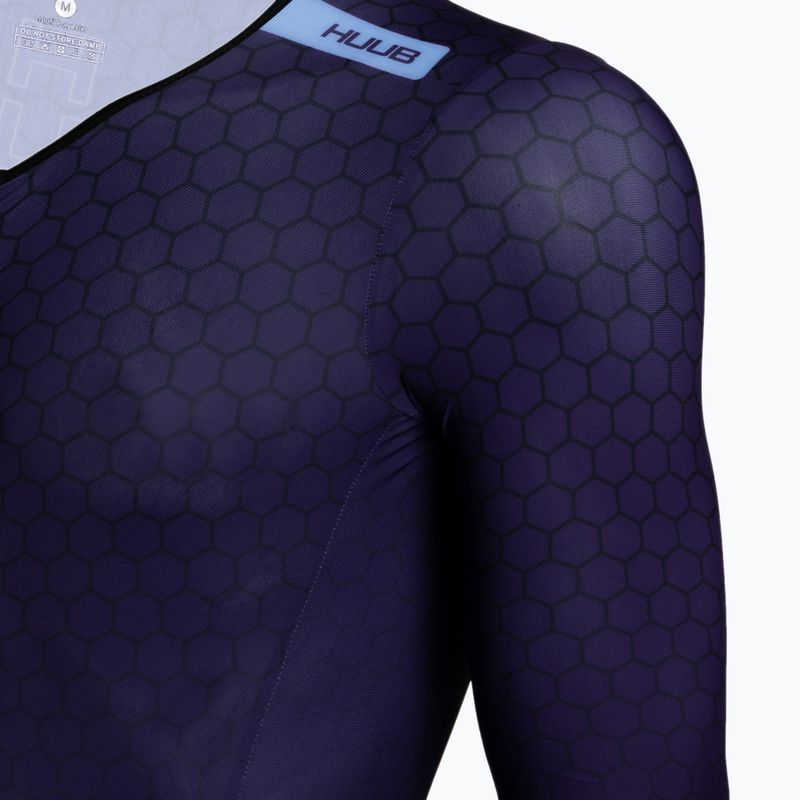 Мъжки гащеризон за колоездене HUUB Huub Skin Suit plum 3