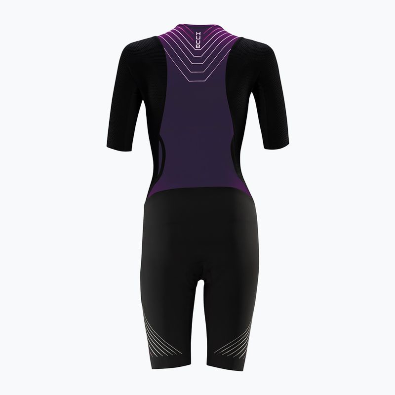 Дамски костюм за колоездене HUUB Pinnacle Tri Suit W black / grape 2
