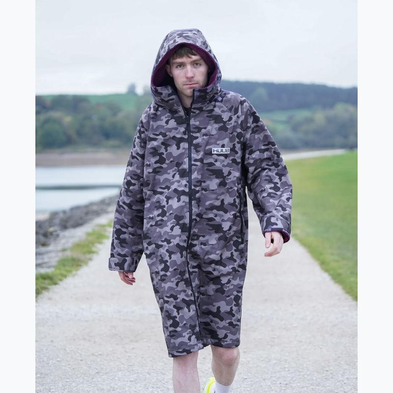 Палто HUUB Changing Robe black grey camo 3