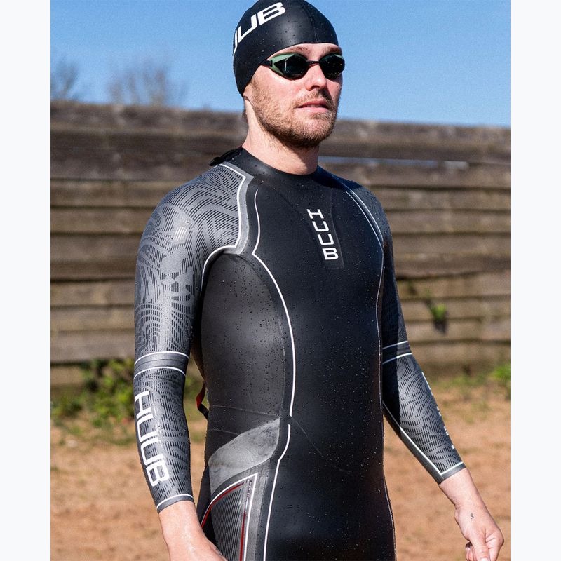 Мъжки неопренов костюм за триатлон HUUB SUB7 3:5 black/grey 3