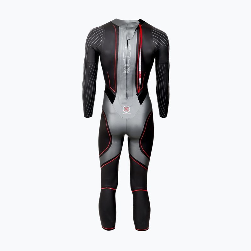 Мъжки неопренов костюм за триатлон HUUB Aegis XV 3:5 black/silver 2