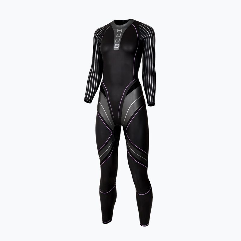 Дамски неопренов костюм за триатлон HUUB Aegis XV 3:3 black/silver 3