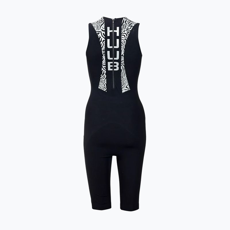 Дамски гащеризон за триатлон HUUB Swimskin black/silver 2