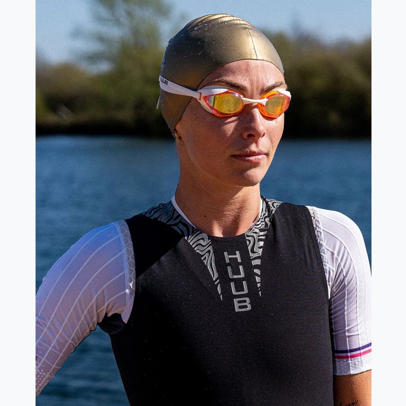 Дамски гащеризон за триатлон HUUB Swimskin black/silver 5
