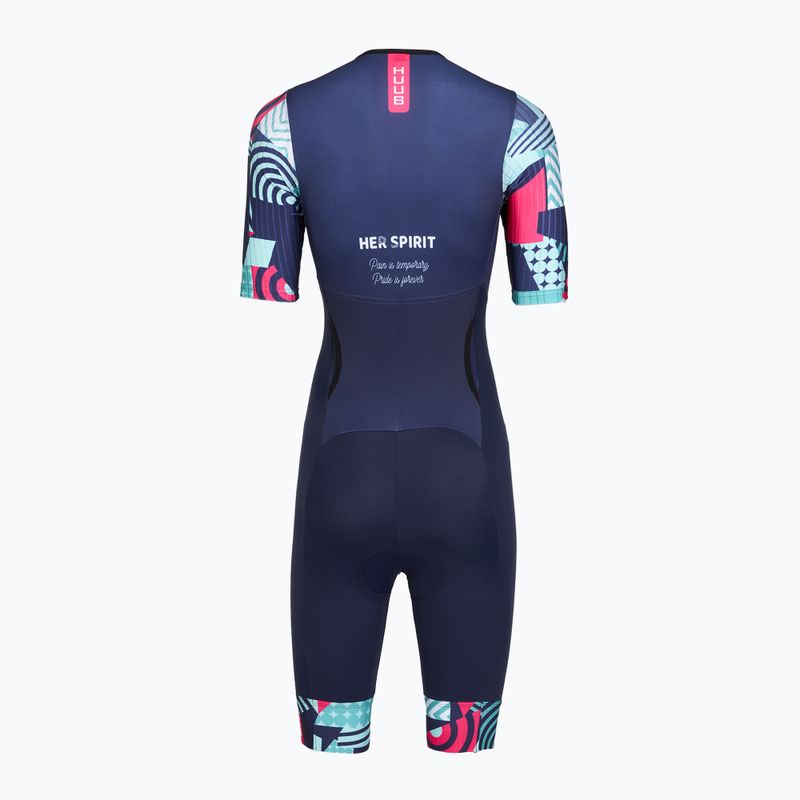 Дамски гащеризон за триатлон HUUB Her Spirit Trisuit navy/band 2