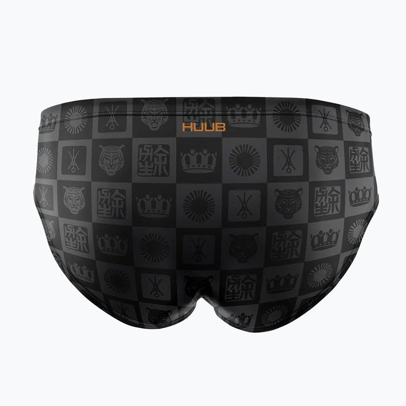 Мъжки слипове за плуване HUUB Trunk Yee gray/orange 2