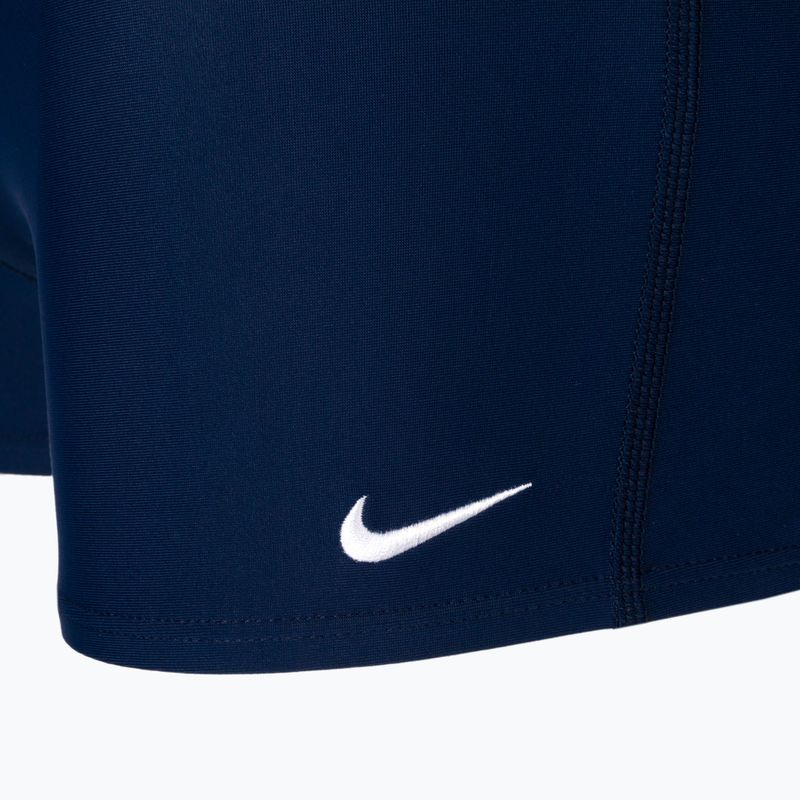 Мъжки боксерки за плуване Nike Solid Square Leg тъмно синьо NESS8111-440 3