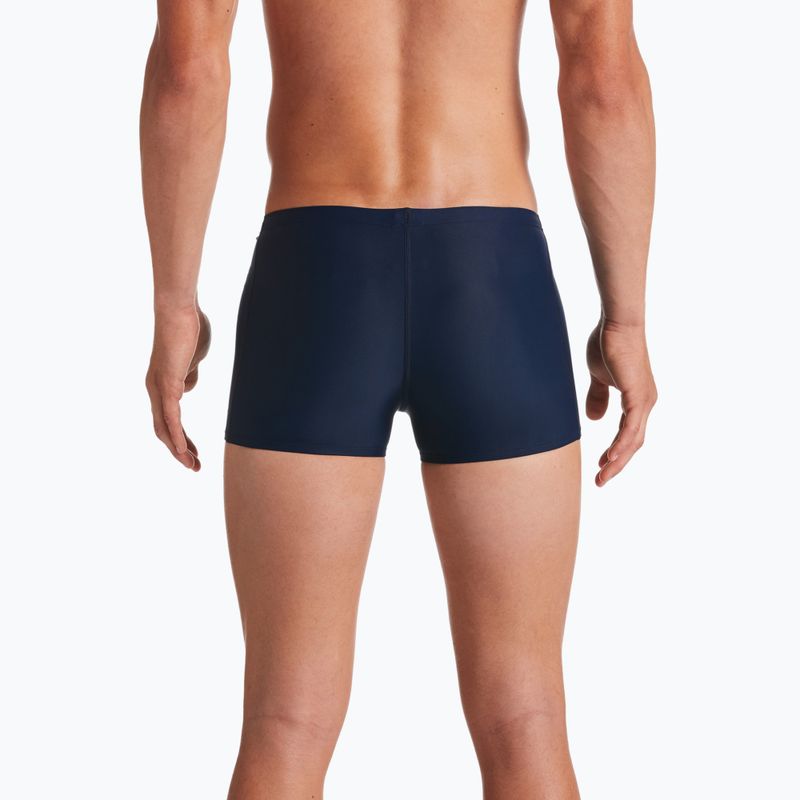 Мъжки боксерки за плуване Nike Solid Square Leg тъмно синьо NESS8111-440 9