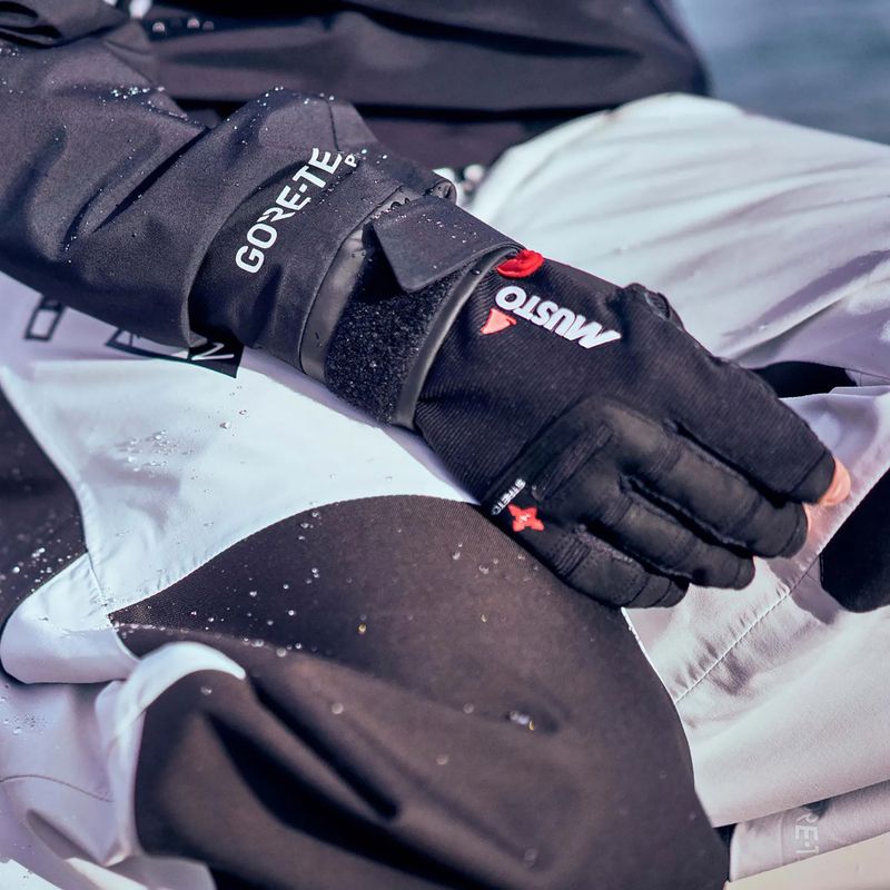 Ветроходни ръкавици Musto Performance Short Finger черни 3