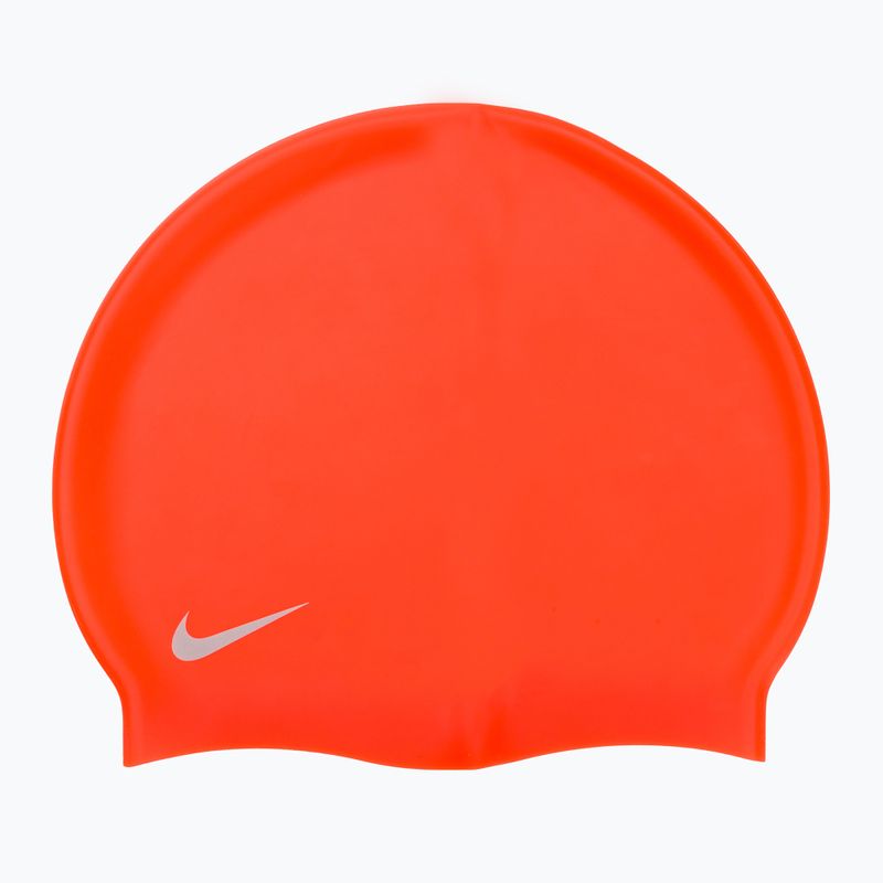 Детска плувна шапка Nike Solid Silicone оранжева TESS0106-618