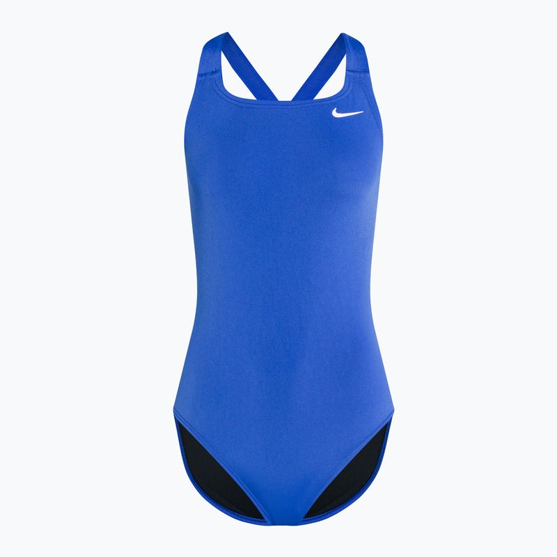 Дамски бански костюм от една част Nike Hydrastrong Solid Fastback син NESSA001-494