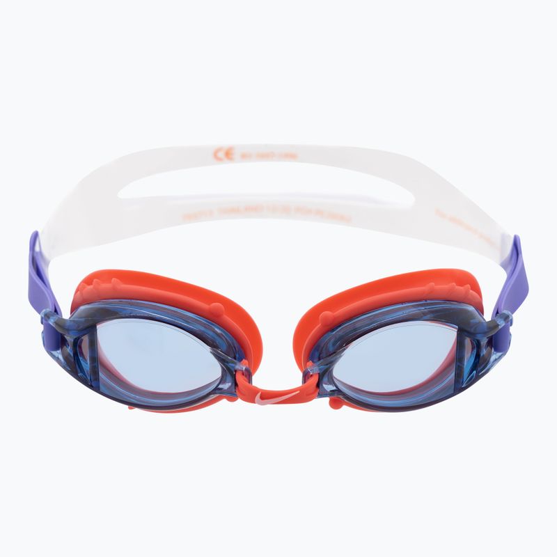 Детски очила за плуване Nike CHROME JUNIOR в бяло и червено NESSA188-633 2