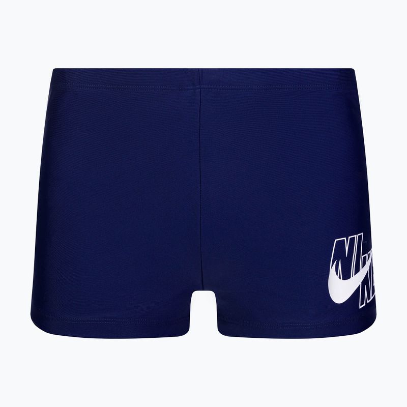 Мъжки боксерки за плуване Nike Logo Aquashort тъмносини NESSA547-440