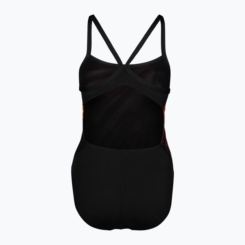 Дамски бански костюм от една част Nike Spectrum черен и червен NESSA014-614 2