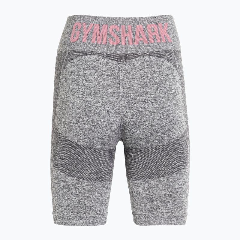 Дамски шорти за тренировка Gymshark Flex Cycling marl / pink 2