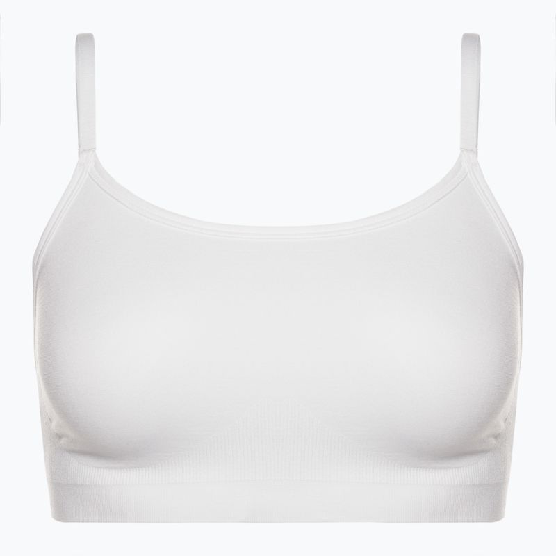 Gymshark Безшевен сутиен с високо деколте фитнес сутиен бял 5