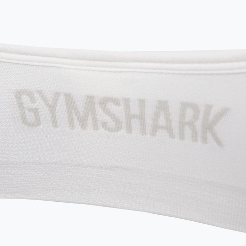 Gymshark Безшевен сутиен с високо деколте фитнес сутиен бял 7