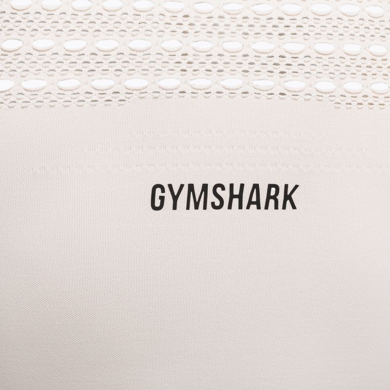Дамски топ Gymshark Energy Seamless Crop Top cream white 7