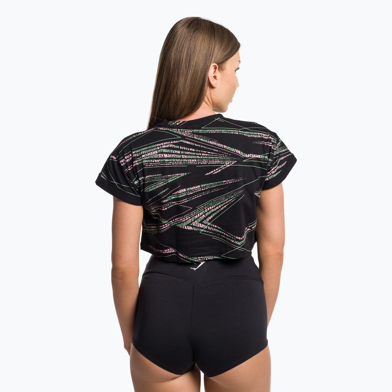 Горнище за тренировка за жени Gymshark Zone Graphic Crop black/lime 3