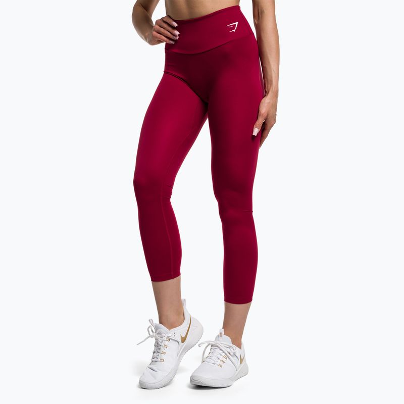 Дамски клинове Gymshark Training Full Lenght burgundy/white