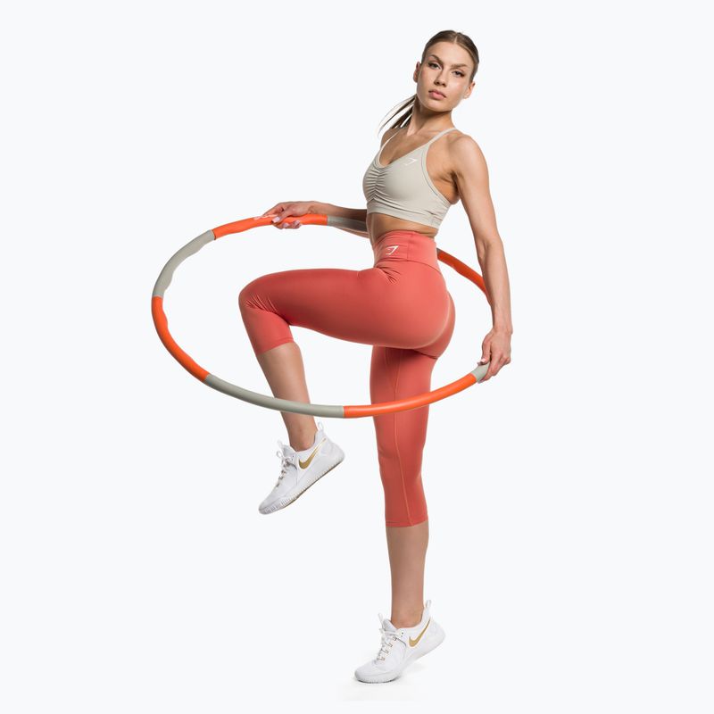 Дамски клинове за тренировки Gymshark 7/8 earth orange 2