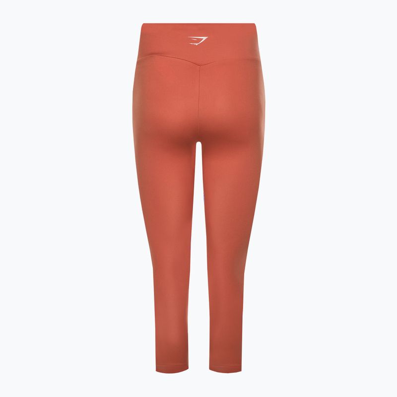 Дамски клинове за тренировки Gymshark 7/8 earth orange 6