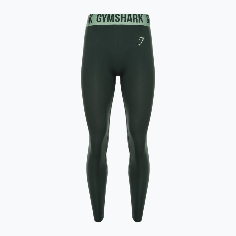 Дамски тренировъчен клин Gymshark Fit обсидианско зелено 5