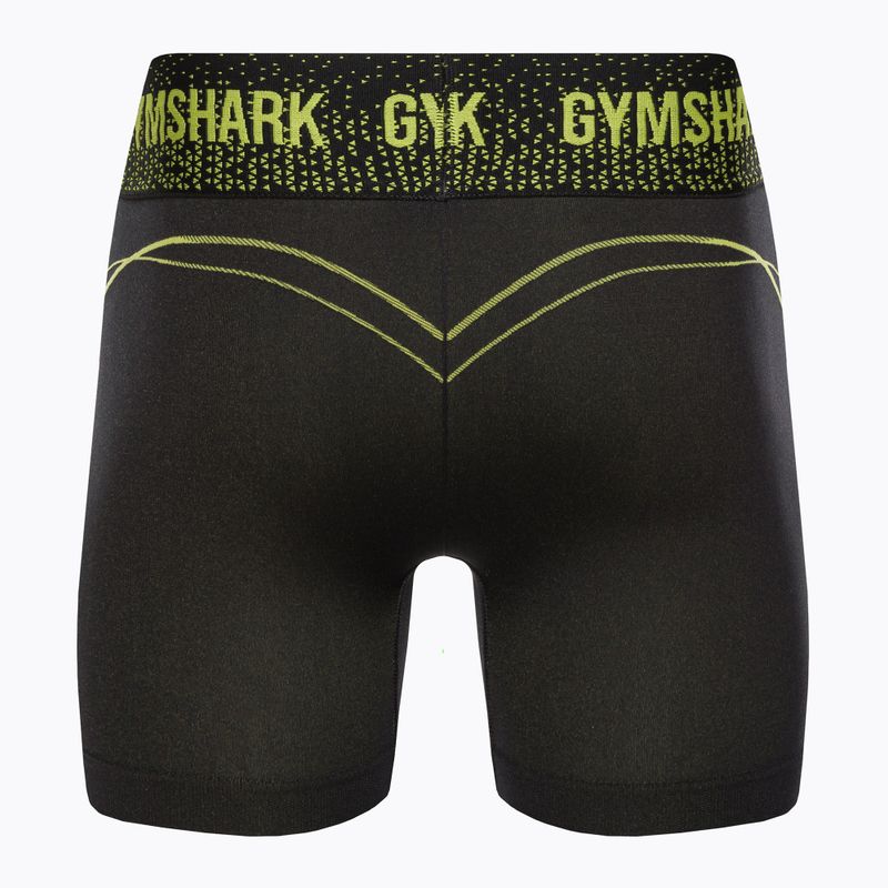 Дамски тренировъчни шорти Gymshark Apex Seamless Low Rise зелен/черен 6