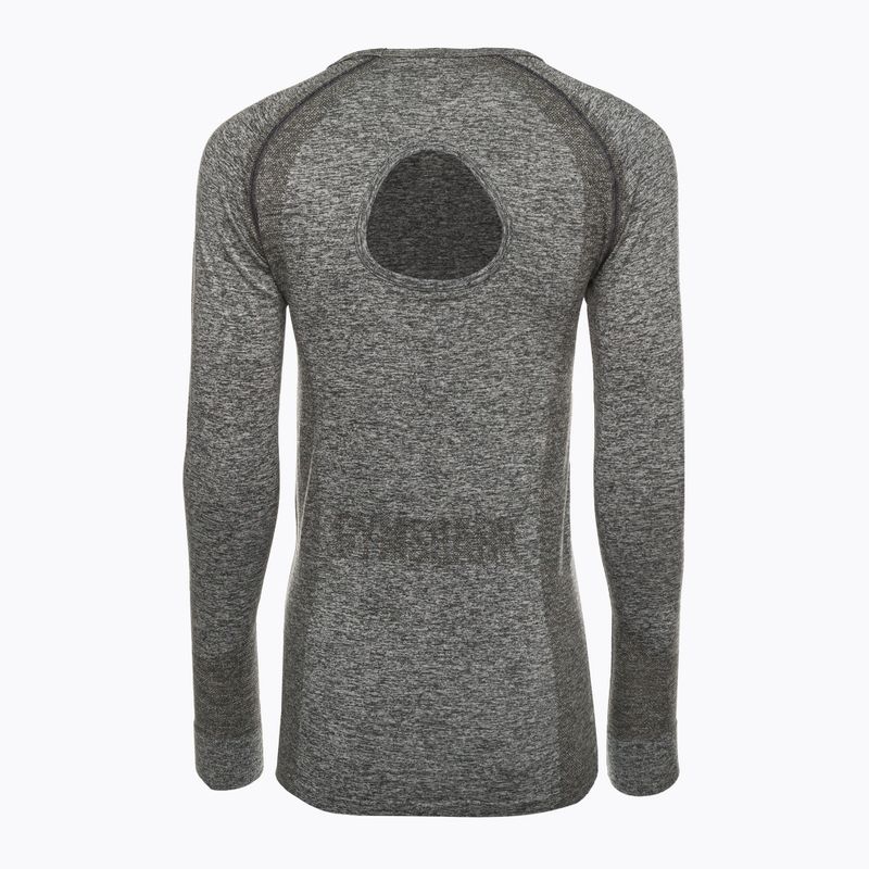 Дамски тренировъчен топ с дълъг ръкав Gymshark Flex Top charcoal grey marl 7