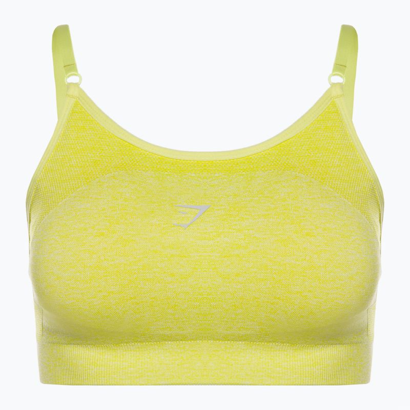 Gymshark Flex Strappy Спортен сутиен за обучение glitch yellow marl 5