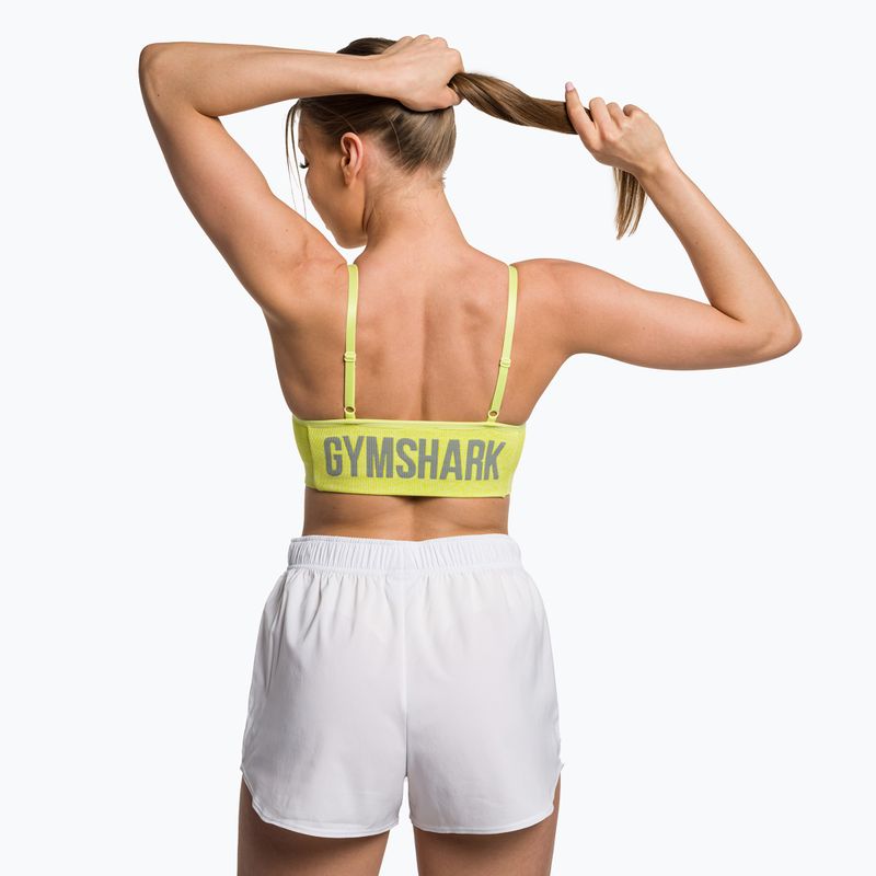 Gymshark Flex Strappy Спортен сутиен за обучение glitch yellow marl 3