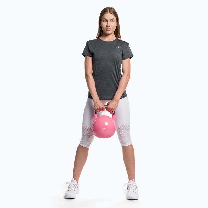 Дамски горнище за бягане Gymshark Running Top SS тъмно/сиво тренировъчна тениска 2