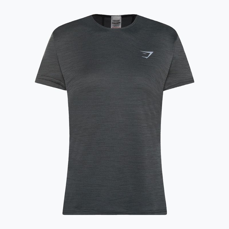Дамски горнище за бягане Gymshark Running Top SS тъмно/сиво тренировъчна тениска 5