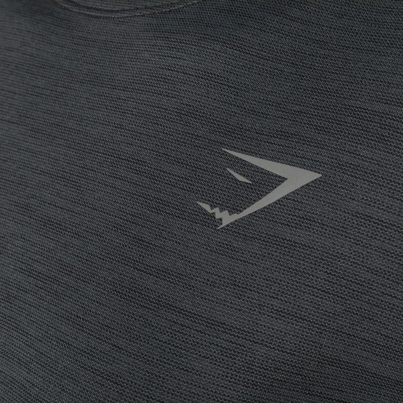 Дамски горнище за бягане Gymshark Running Top SS тъмно/сиво тренировъчна тениска 7