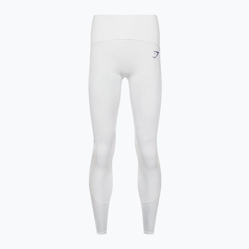 Дамски тренировъчен клин Gymshark Pulse бял/син 6