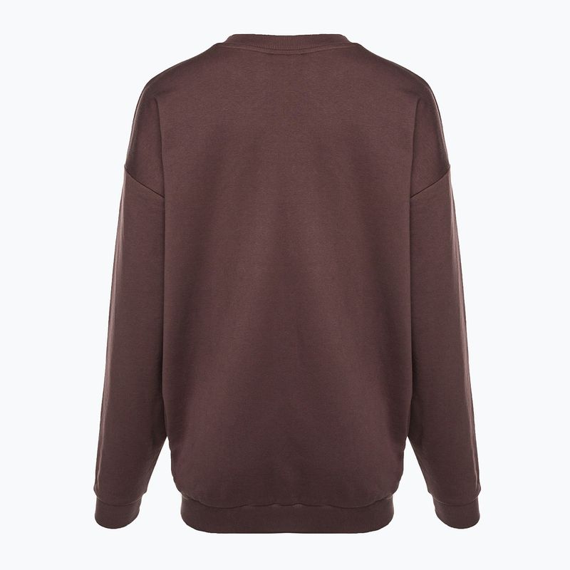 Дамски тренировъчен суитшърт Gymshark Gfx Gslc Oversized brown 6